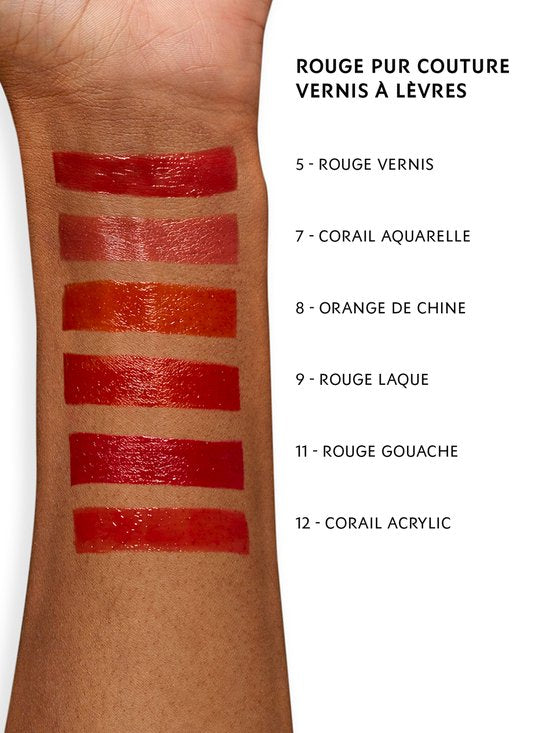 Buy Yves Saint Laurent Vernis A Levres Glossy Stain - 12 Corail Acrylic in Pakistan
