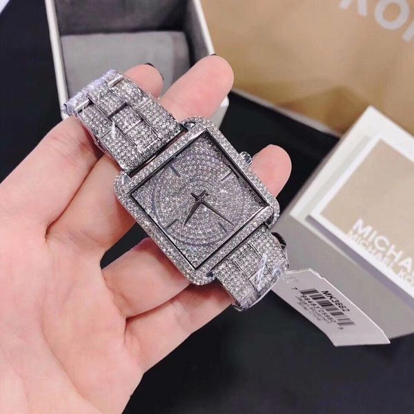 Buy Michael Kors Square Lake Pave Silver Diamonds Dial Women's Watch - Mk3662 in Pakistan