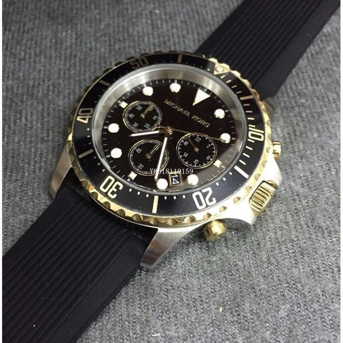 Buy Michael Kors Mens Quartz Black Silicone Strap Black Dial 45mm Watch - Mk8366 in Pakistan