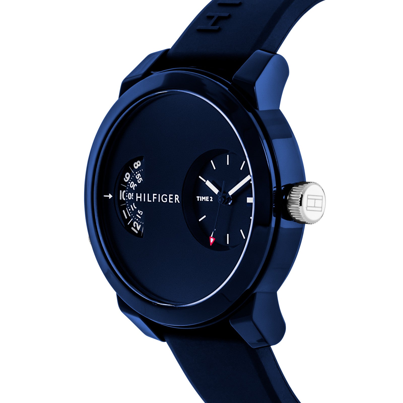 Buy Tommy Hilfiger Mens Quartz Silicone Strap Blue Dial 44mm Watch - 1791556 in Pakistan