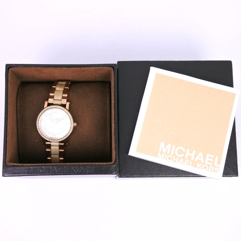 Buy Michael Kors Petite Norie Mother of Pearl Dial Gold Stainless Steel Womens Watch - Mk3700 in Pakistan