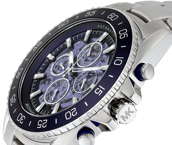 Buy Michael Kors Jetmaster Men's Watch Blue Dial Silver Stainless Steel Strap - Mk9024 in Pakistan