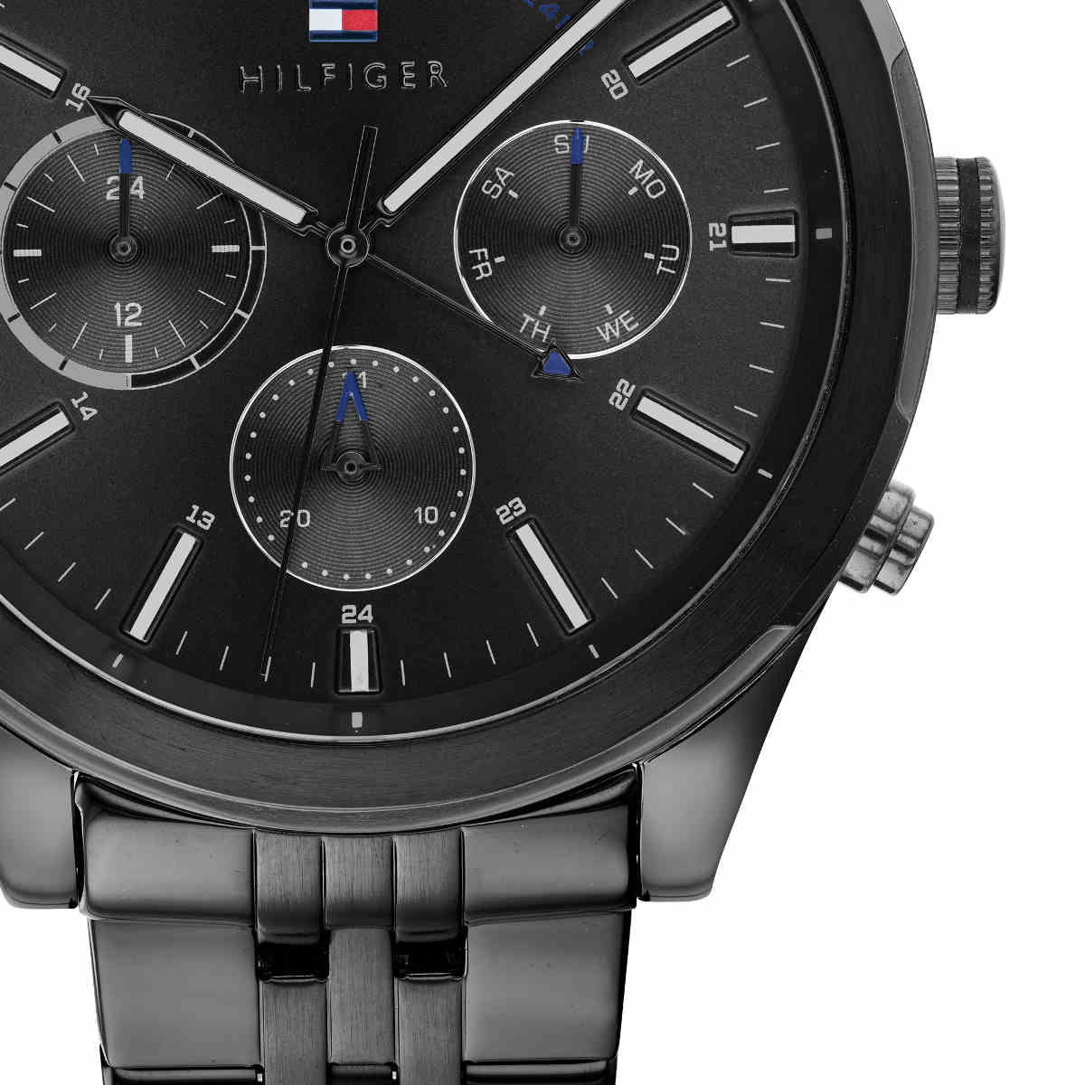 Buy Tommy Hilfiger Mens Quartz Black Stainless Steel Black Dial 44mm Watch - 1791738 in Pakistan