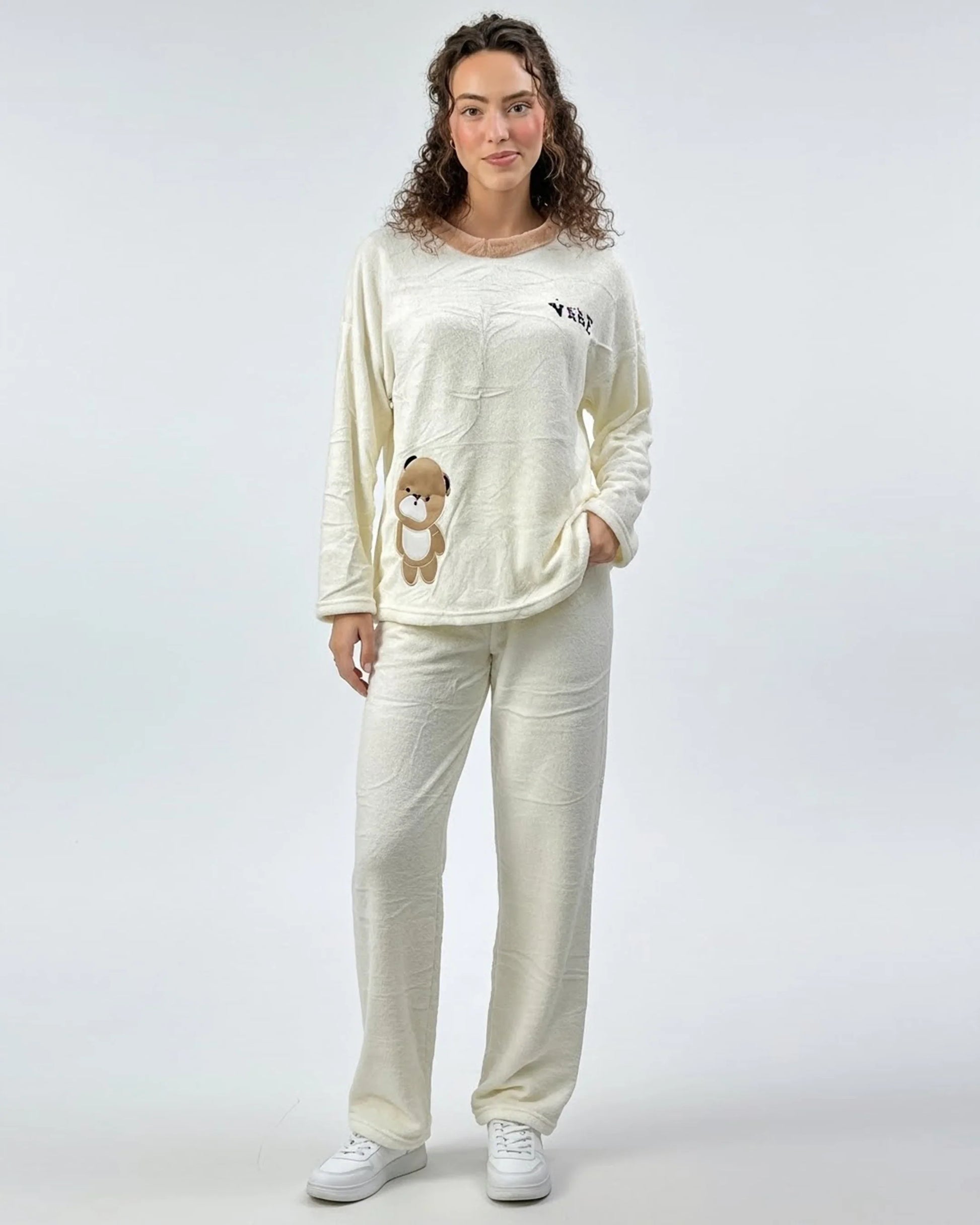 Buy Sajiero Fleece Pajama Suit - Soft Mood in Pakistan