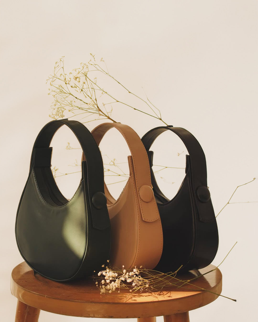Buy Plain Hobo HandBag - Mustard in Pakistan
