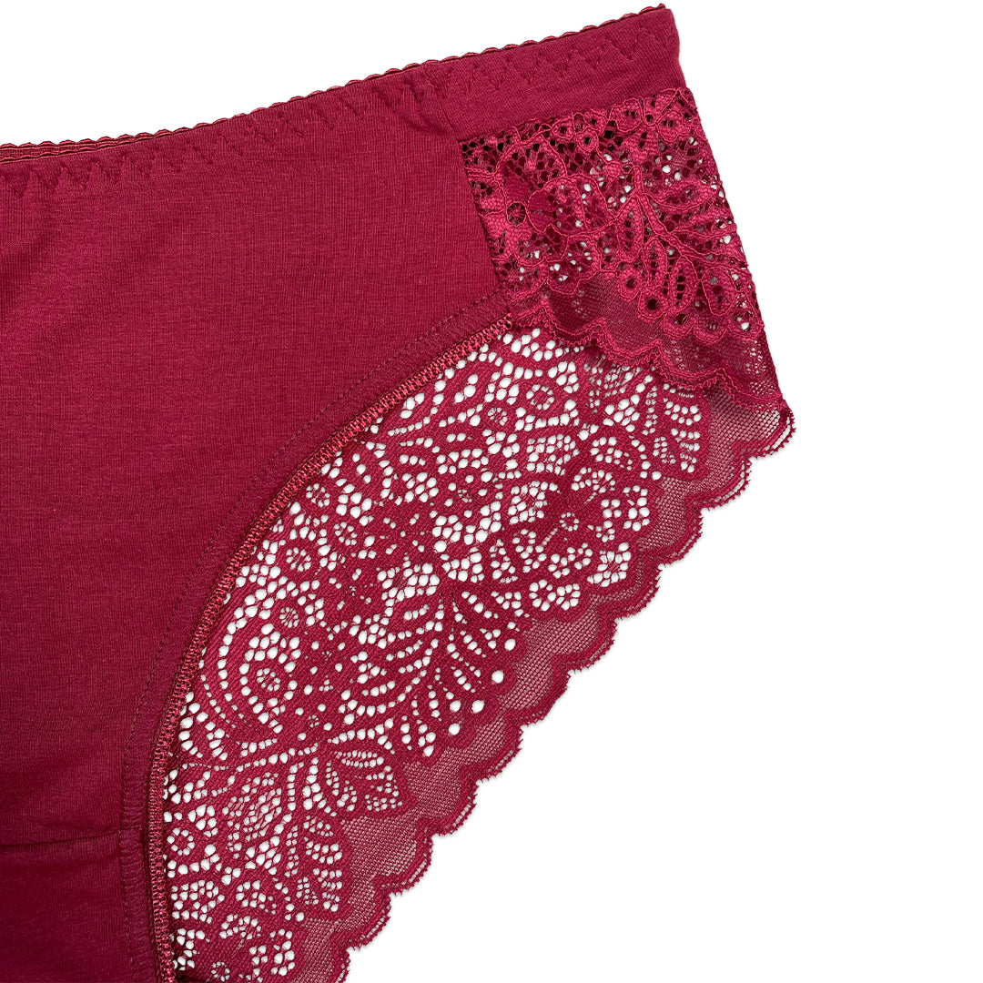 Buy Pack of 3 Briefs Panties - Lace Charm in Pakistan