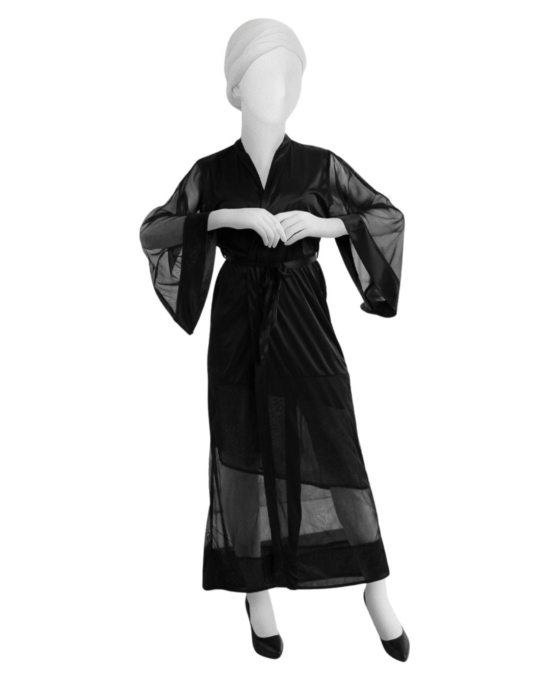 Buy Sajiero Gown Set - Rinny Silk - Black in Pakistan
