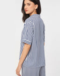 Buy Sajiero Linen Pajama Suit - Urban Stripes in Pakistan