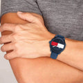 Buy Tommy Hilfiger Blue Dial Blue Rubber Strap Watch for Men  - 1791322 in Pakistan
