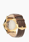 Buy The Minimalist Gold Dial Brown Leather Strap Watch For Men in Pakistan