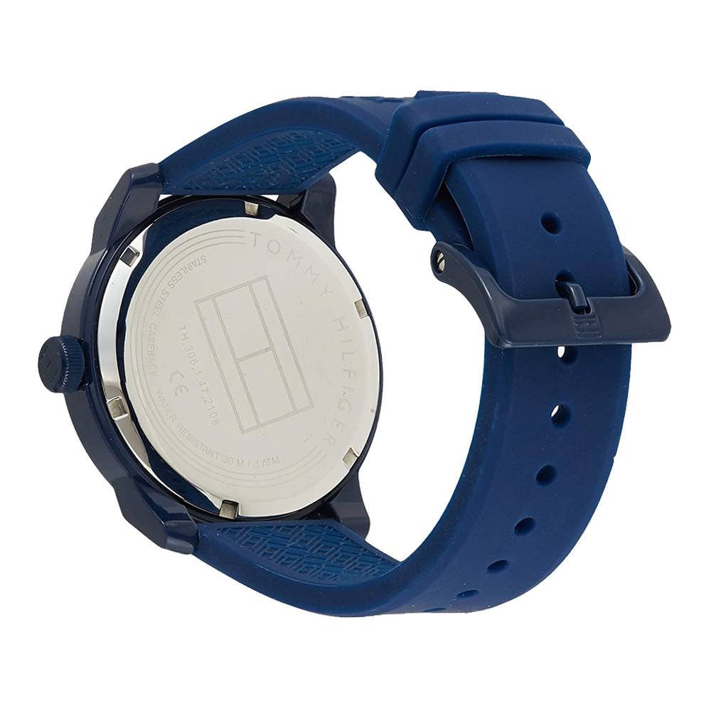 Buy Tommy Hilfiger Blue Dial Blue Rubber Strap Watch for Men  - 1791322 in Pakistan