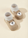 Buy SHEIN 5pairs Baby Cartoon Animal Print Floor Socks in Pakistan