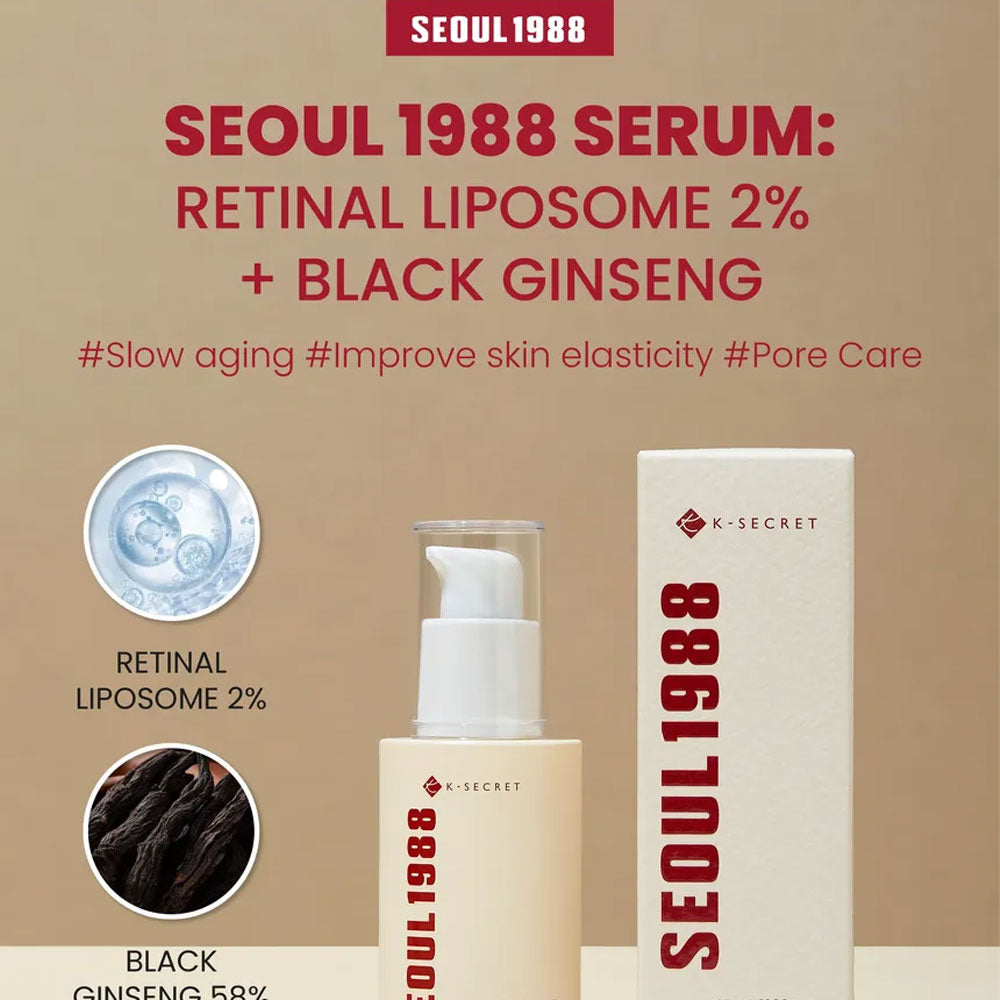 Buy K-Secret Seoul 1988 Serum Retinal Liposome 2% + Black Ginseng - 30ml in Pakistan