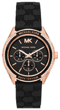 Buy Michael Kors Jessa Black Dial with Diamonds Black Leather Strap Watch for Women - MK7266 in Pakistan