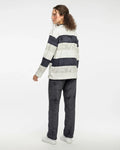 Buy Sajiero Black And White Stripes Fleece Pajama Suit in Pakistan