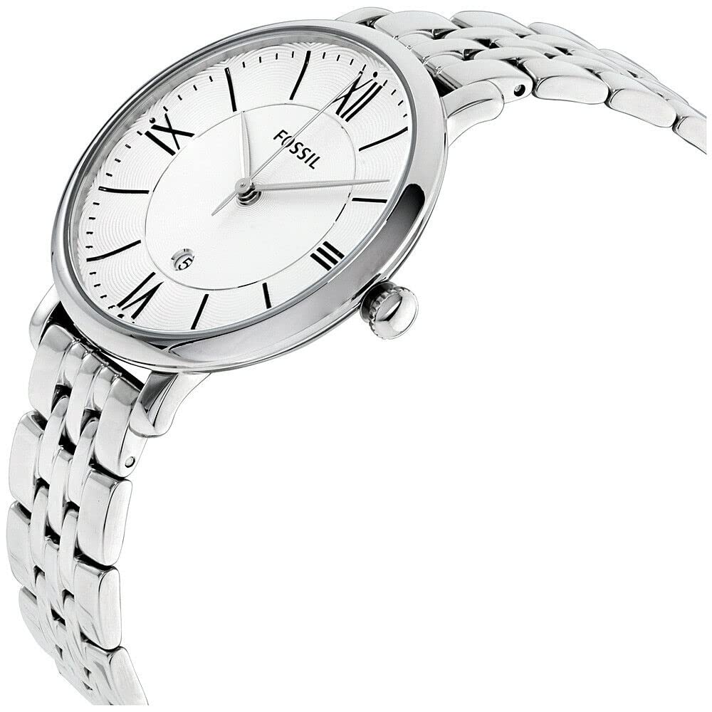 Buy Jacqueline White Dial Silver Steel Strap Watch For Women in Pakistan