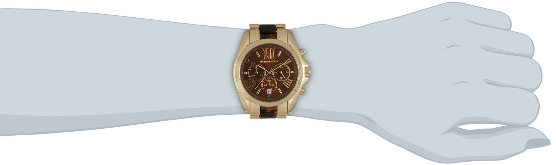 Buy Michael Kors Bradshaw Chronograph Tortoise Shell Brown Dial Ladies Watch - Mk5696 in Pakistan