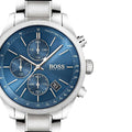 Buy Hugo Boss Mens Chronograph Quartz Stainless Steel Blue Dial 44mm Watch - 1513478 in Pakistan