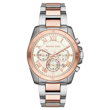 Buy Michael Kors Brecken Chronograph White Dial Two Tone Steel Strap Ladies Watch - Mk6368 in Pakistan
