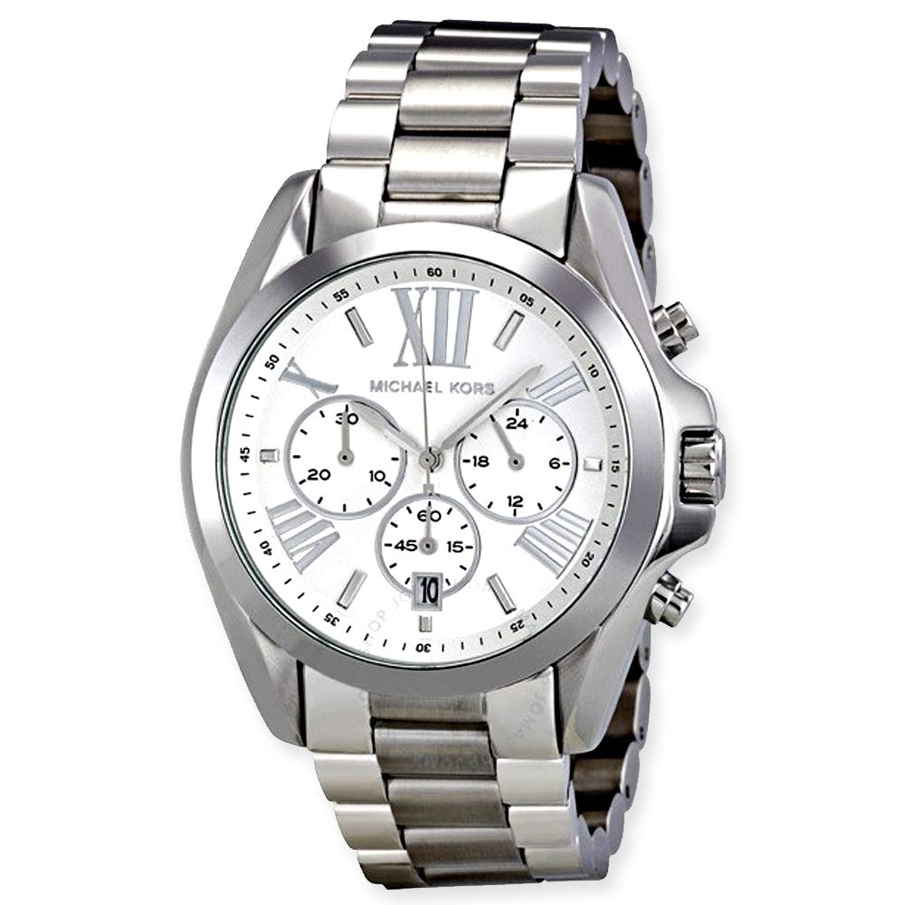 Buy Michael Kors Bradshaw Silver Dial Silver Steel Strap Watch for Men - MK5535 in Pakistan