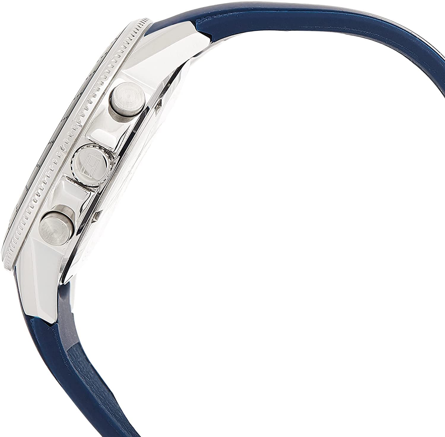 Buy Tommy Hilfiger Mens Quartz Blue Silicone Strap Blue Dial 45mm Watch - 1791859 in Pakistan