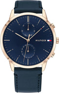 Buy Tommy Hilfiger Mens Quartz Leather Strap Blue Dial 44mm Watch - 1710405 in Pakistan