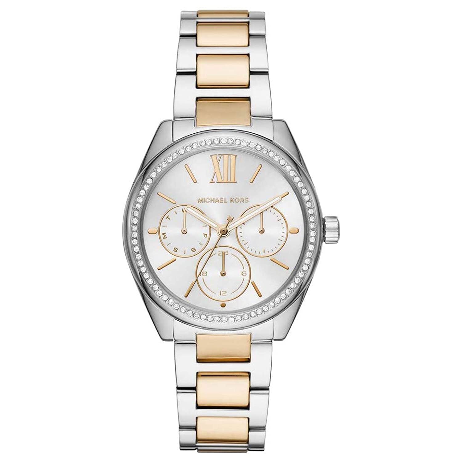 Buy Michael Kors Silver Dial Two Tone Steel Strap Janelle Watch for Women - MK7092 in Pakistan
