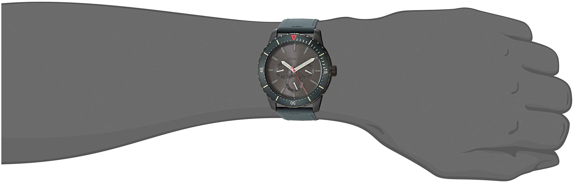 Buy Michael Kors Mens Quartz Silicone Strap Grey Dial 44mm Watch - Mk7164 in Pakistan