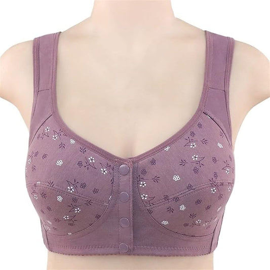 Buy Patterned Buttoned Bliss Bra - Purple in Pakistan