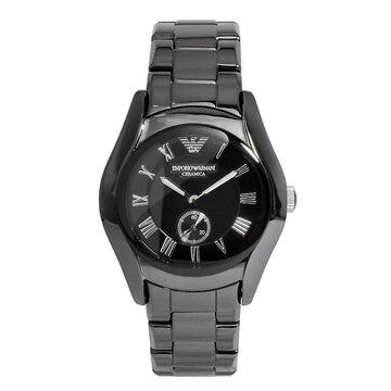 Buy Emporio Armani Ceramica Black Dial Black Steel Strap Watch for Women - AR1402 in Pakistan