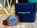 Buy Tommy Hilfiger Mens Quartz Leather Strap Grey Dial 44mm Watch - 1791710 in Pakistan