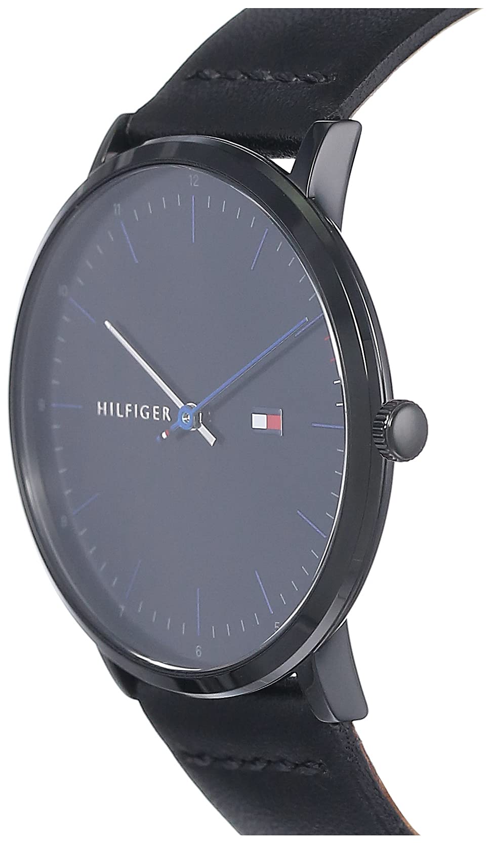 Buy Tommy Hilfiger Men's Quartz Leather Strap Blue Dial 40mm Watch - 1791462 in Pakistan