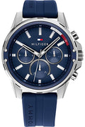 Buy Tommy Hilfiger Mens Quartz Blue Silicone Strap Blue Dial 46mm Watch - 1791476 in Pakistan