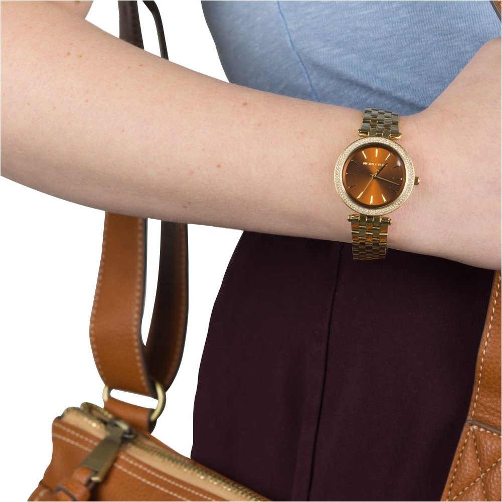 Buy Michael Kors Darci Mini Gold Dial Gold-tone Stainless Steel Strap Ladies Watch - Mk3408 in Pakistan