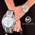 Buy Michael Kors Bradshaw Silver Dial Silver Steel Strap Watch for Men - MK5535 in Pakistan