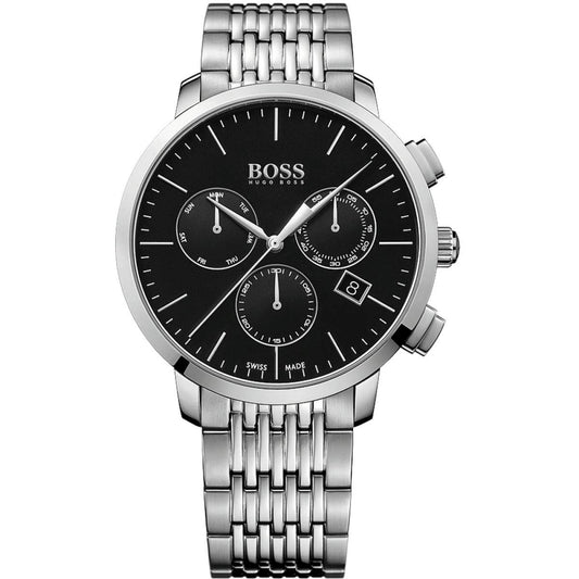 Buy Hugo Boss Stainless Steel Swiss Quartz Chronograph Black Dial Mens Watch - 1513267 in Pakistan