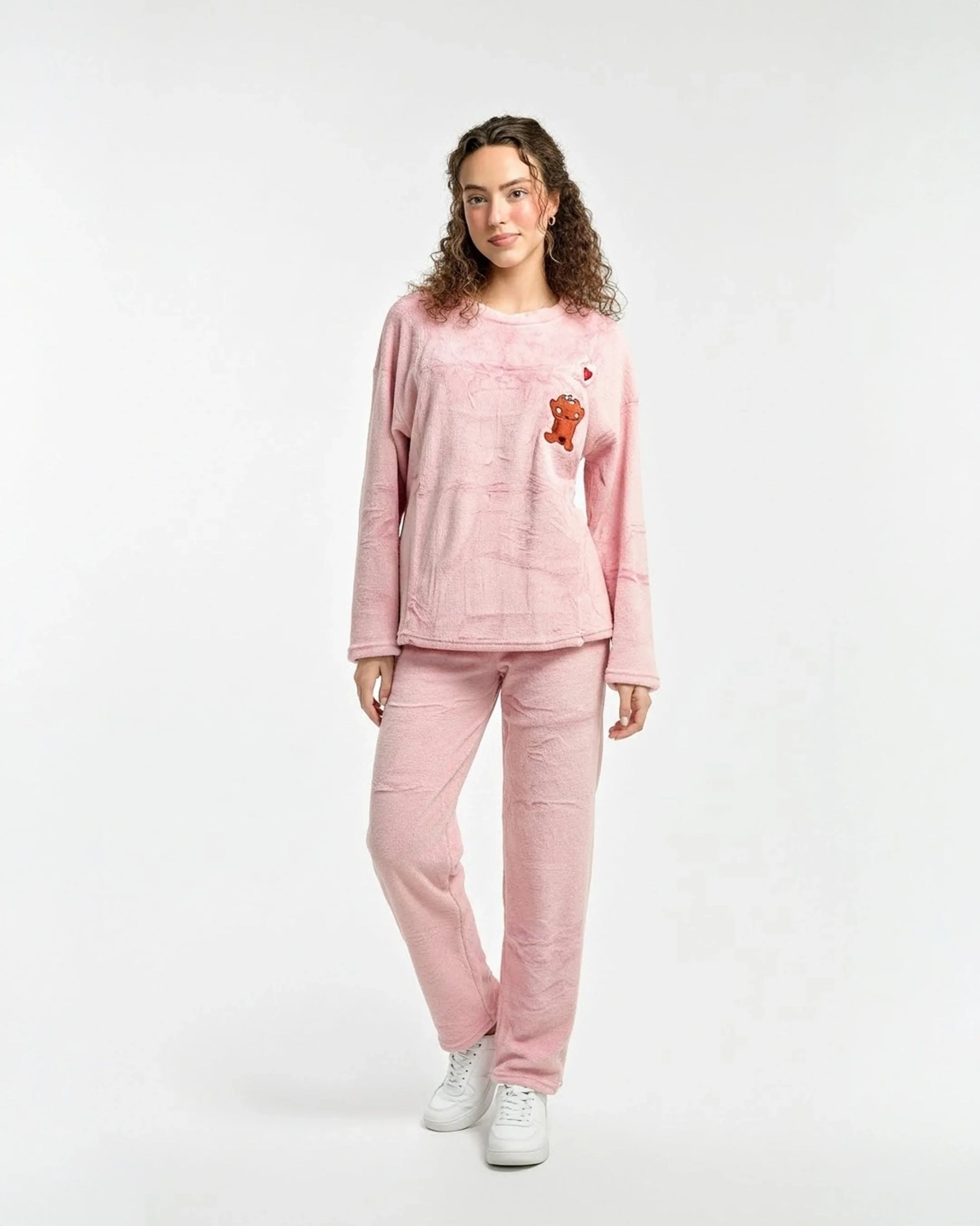 Buy Sajiero Fleece Pajama Suit - Soft Bear in Pakistan