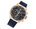 Buy Tommy Hilfiger Mens Quartz Blue Leather Strap Grey Dial 46mm Watch - 1791808 in Pakistan