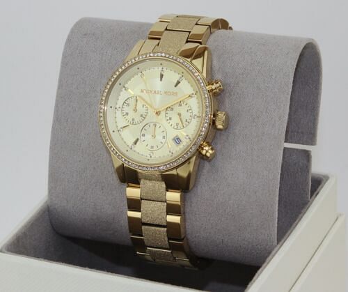 Buy Michael Kors Women's Ritz Chronograph Gold-tone Stainless Steel Watch - Mk6597 in Pakistan