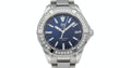 Buy Tag Heuer Aquaracer 35mm Blue Diamonds Dial Silver Steel Strap Watch for Women - WAY131N.BA0748 in Pakistan