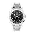 Buy Tag Heuer Aquaracer Black Dial Silver Steel Strap Watch for Men - CAY1110.BA0927 in Pakistan