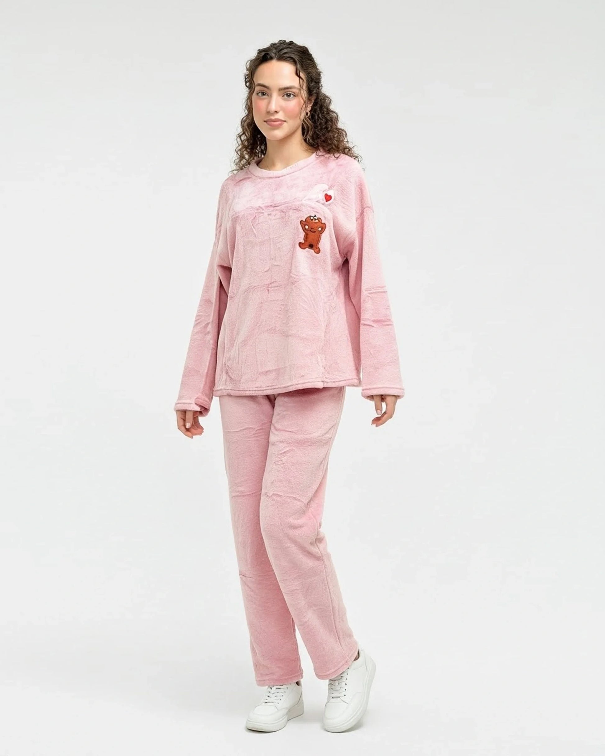 Buy Sajiero Fleece Pajama Suit - Soft Bear in Pakistan