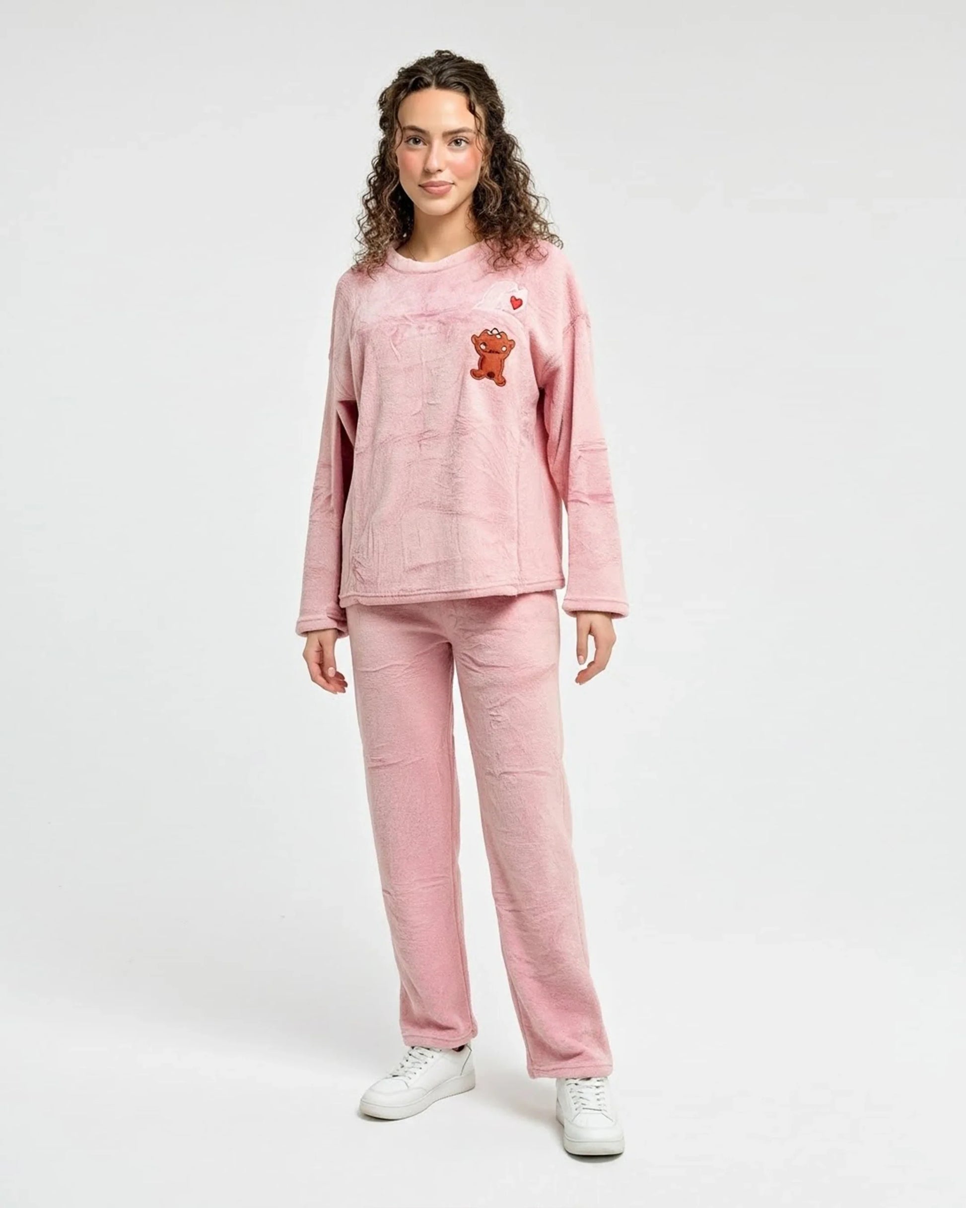 Buy Sajiero Fleece Pajama Suit - Soft Bear in Pakistan