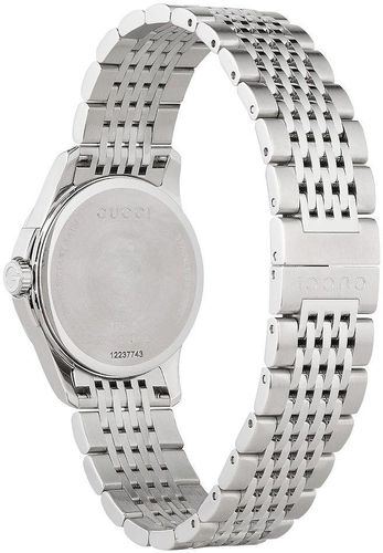 Buy Gucci G Timeless Black Dial Silver Steel Strap Watch for Women - YA126502 in Pakistan