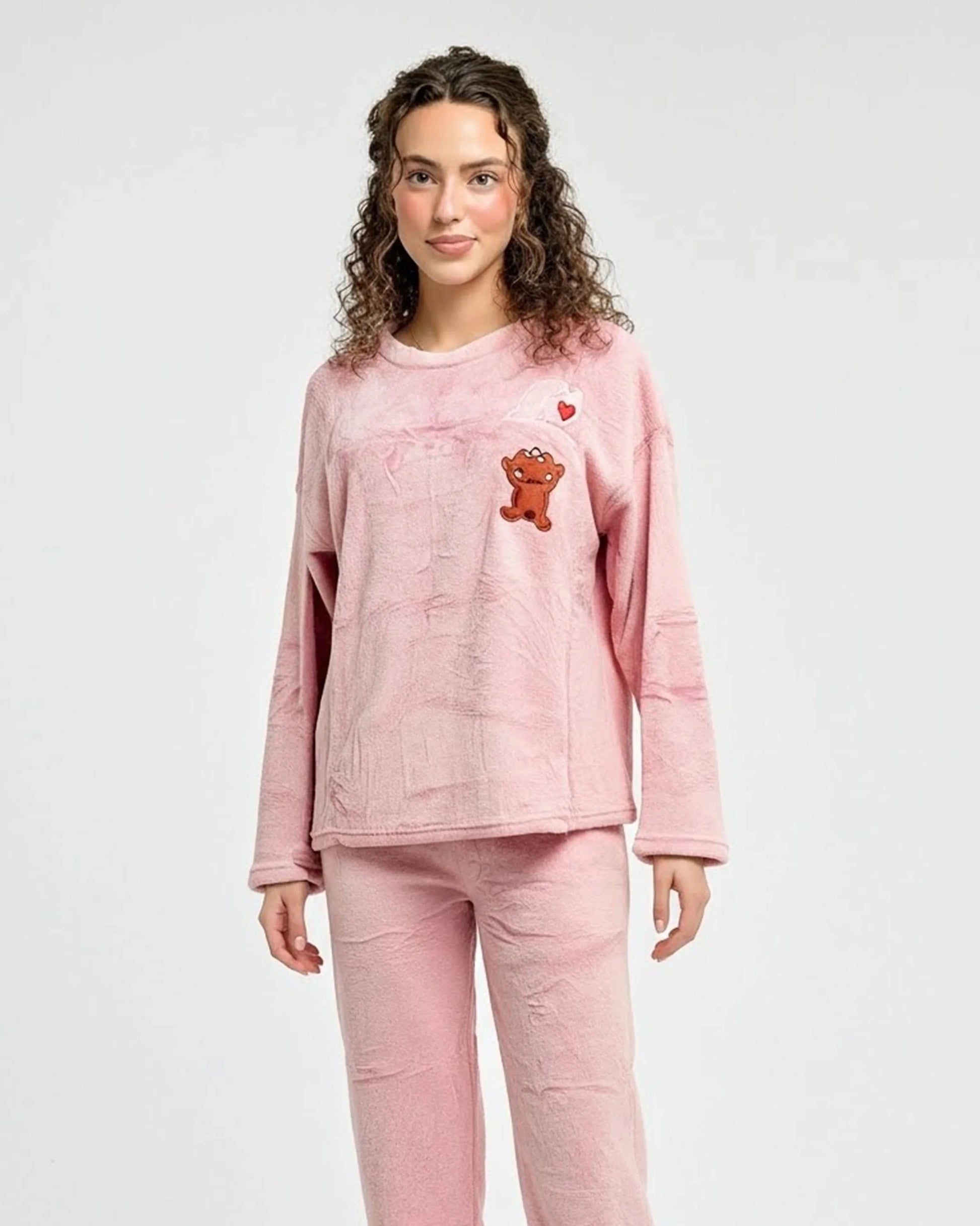Buy Sajiero Fleece Pajama Suit - Soft Bear in Pakistan