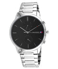 Buy Tommy Hilfiger Mens Quartz Stainless Steel Black Dial 44mm Watch - 1710407 in Pakistan