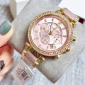 Buy Michael Kors Parker Chronograph Pink Dial Two Tone Strap Watch for Women - Mk6326 in Pakistan