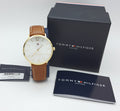Buy Tommy Hilfiger Ultra Slim Silver Dial Brown Leather Strap Watch for Men - 1710353 in Pakistan
