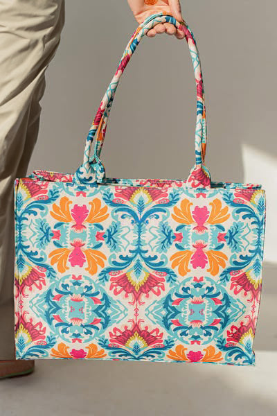 Buy Canvas Tote Bags Blue Art in Pakistan