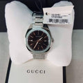 Buy Gucci G Timeless Black Dial Silver Steel Strap Watch for Men - YA142401 in Pakistan